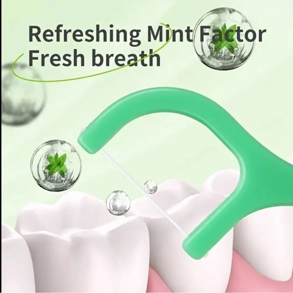 150 Count Mint Dental Floss Picks Thinner & Stronger Professional Clean 1 Pack - Picture 8 of 10